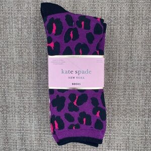 KATE SPADE Cotton Blend Crew Socks - CREW BURGUNDY (3 pack)